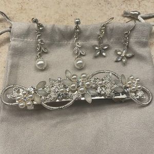 Barrett and earring set